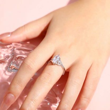 MuShan Luxury Jewelry 925 Sterling Silver Ring Zircon 7A Radiant Special Occasion for Bride 18K Gold Plated Fine Jewelry Rings