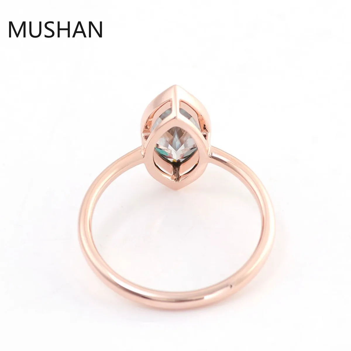MUSHAN Luxury Custom 14K 18K Gold Rings Band Jewelry With Moissanite Diamond Lab Grown Gemstones Diamond Wedding Ring For Women
