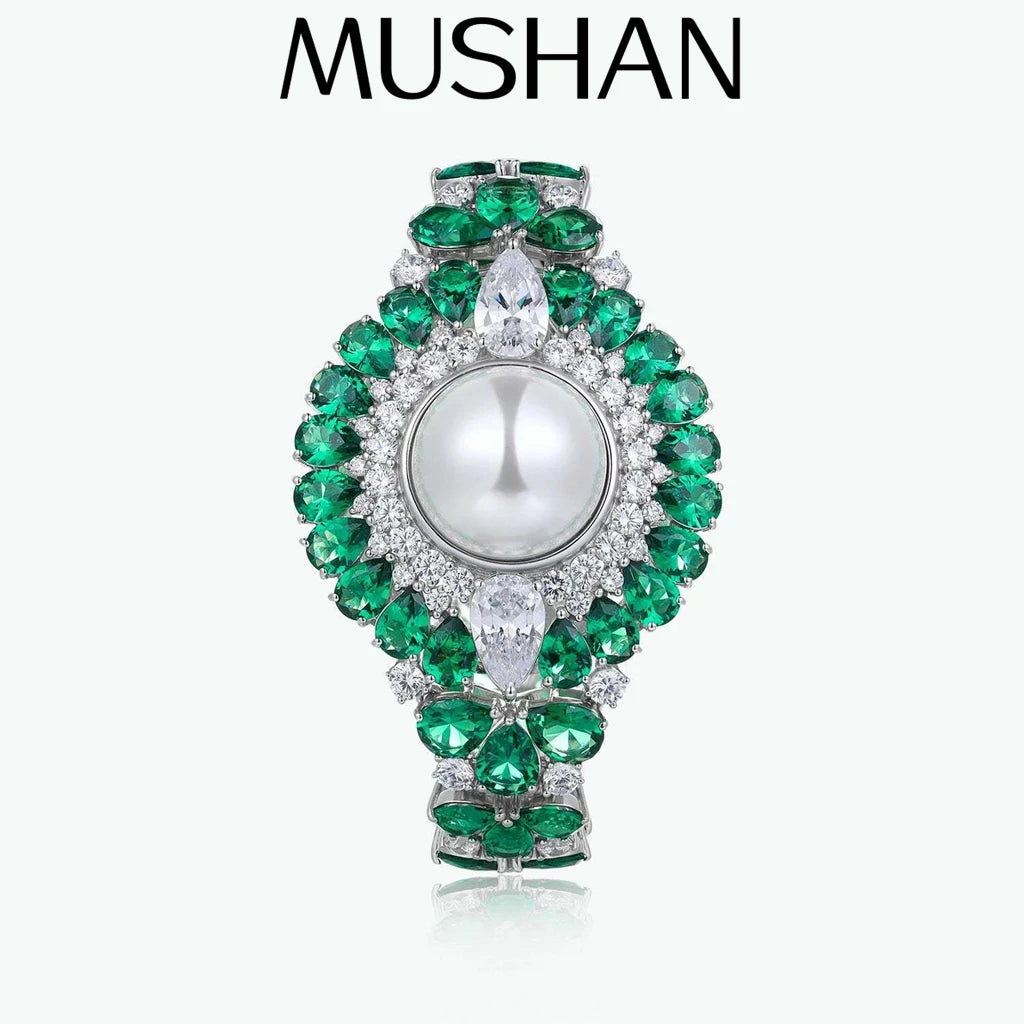 MuShan Jewelry 925 Sterling Silver Glamorous Tennis Bracelet 7A Zircon Valentine Anniversary Bracelets Bangles Women