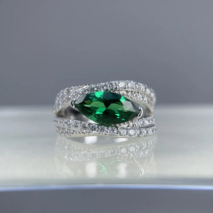 Anillo de boda de plata de ley 925 MuShan Jewelry, anillo para mujer de alta joyería con diamante de alto carbono, regalo de San Valentín, regalo de Navidad