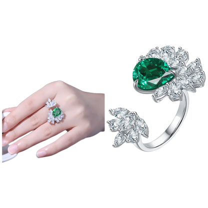 Bague de fiançailles MUSHAN Bespoke Jewelry en argent sterling 925 avec rubis rouge de laboratoire ovale pour femme, plaqué or 18 carats, avec certificat GRC