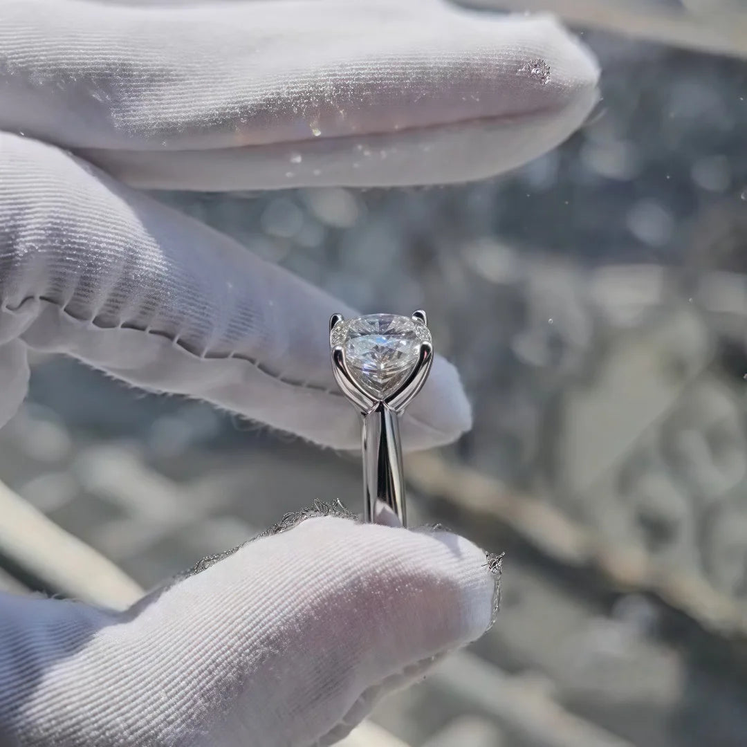 MuShan Designer Jewelry 925 Sterling Silver Ring Moissanite Stylish Ring for Lover 18K Real Gold Plated MST Patent Jewellery