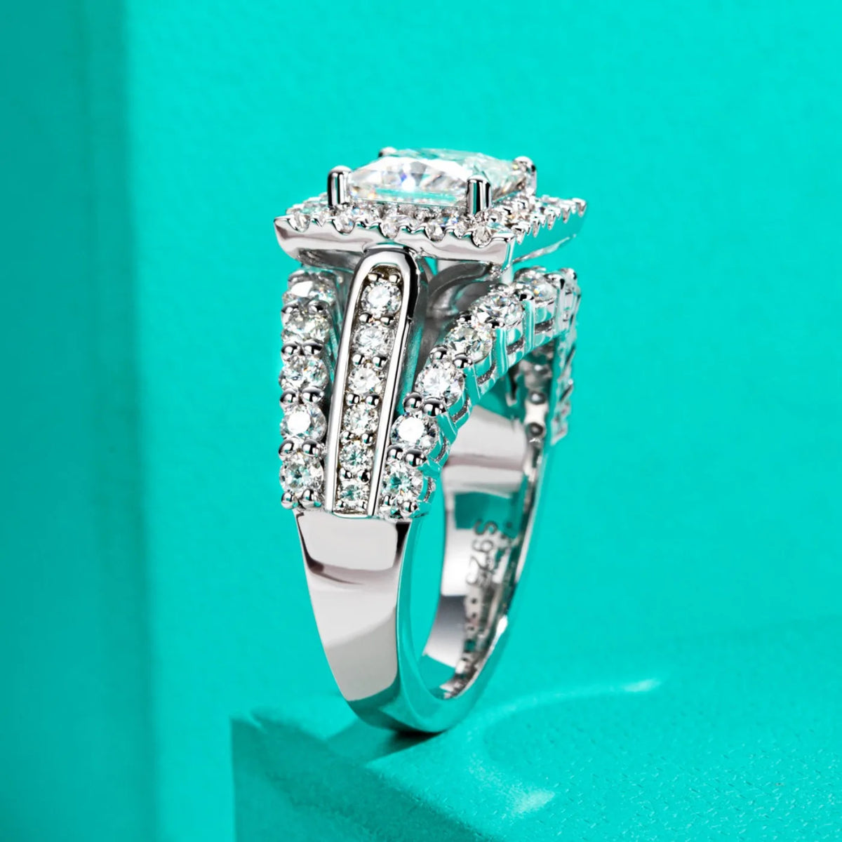 MUHAN Luxury Jewelry  925 Sterling Silver Ring Wedding Band  Women GRA Certificate Moissanite Diamond Rings D Color Fine Jewelry