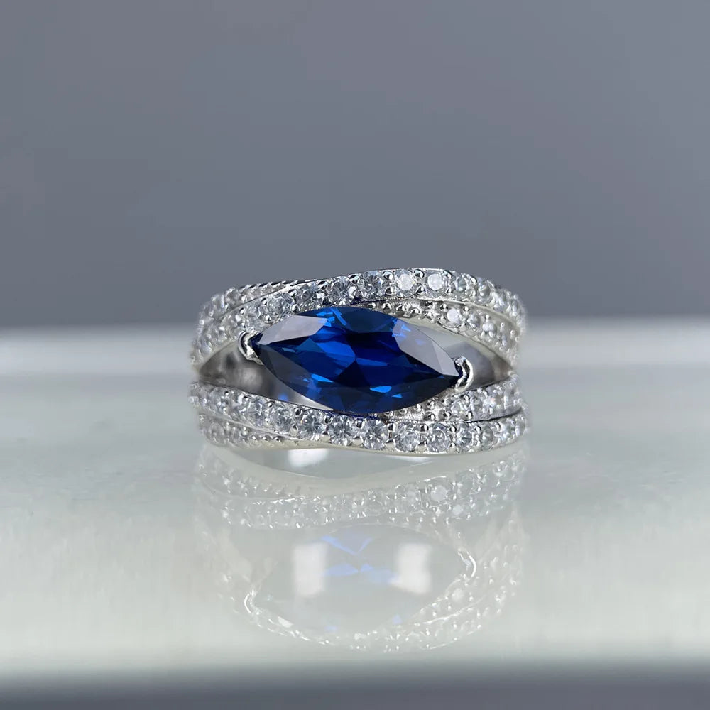 Anillo de boda de plata de ley 925 MuShan Jewelry, anillo para mujer de alta joyería con diamante de alto carbono, regalo de San Valentín, regalo de Navidad