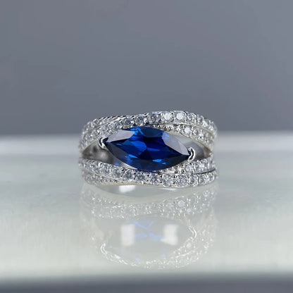 Anillo de boda de plata de ley 925 MuShan Jewelry, anillo para mujer de alta joyería con diamante de alto carbono, regalo de San Valentín, regalo de Navidad