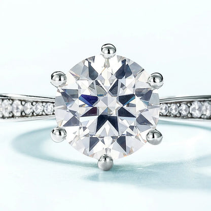 MUHAN Luxury Jewelry  925 Sterling Silver Ring Wedding Band  Women GRA Certificate Moissanite Diamond Rings D Color Fine Jewelry