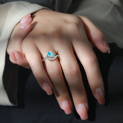 Anillo de compromiso de plata de ley 925 MuShan Jewelry con diamante de alto carbono, regalo de cumpleaños, regalo de San Valentín, anillos para mujer, joyería fina