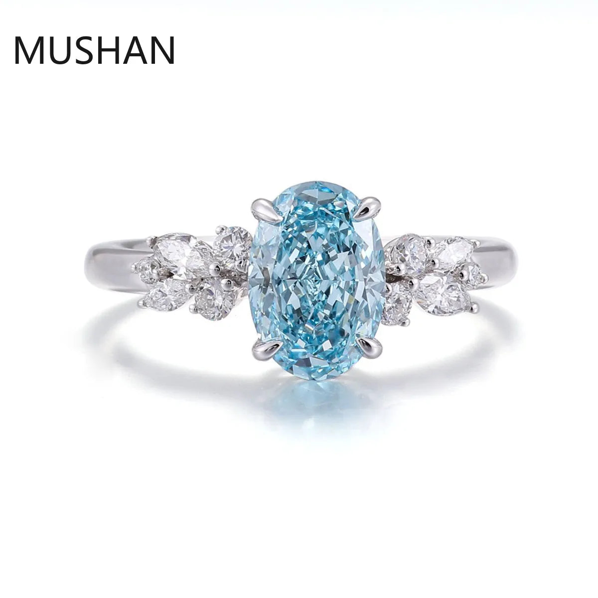 MUSHAN Luxury Custom 14K 18K Gold Rings Band Jewelry With Moissanite Diamond Lab Grown Gemstones Diamond Wedding Ring For Women