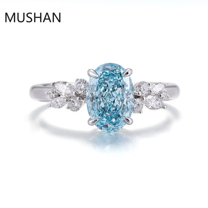 MUSHAN Luxury Custom 14K 18K Gold Rings Band Jewelry With Moissanite Diamond Lab Grown Gemstones Diamond Wedding Ring For Women