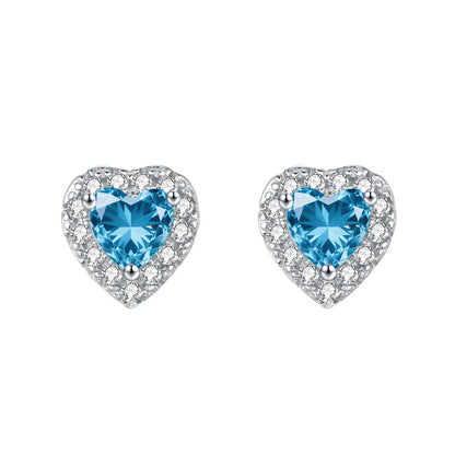 MuShan Jewelry 925 Sterling Silver Stud Earrings Drop HCD Gemstones Bachelorette Gift Best Friend Gift Women Earring Fine Jewelr