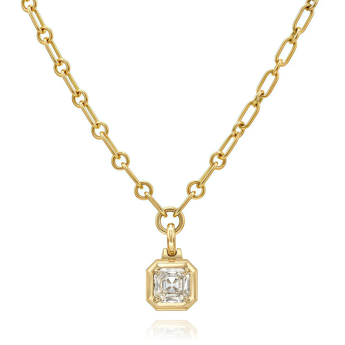 MUSHAN Bijoux sur mesure Collier en argent sterling 925 Pendentif diamant moissanite couleur D VVS Bijoux raffinés Accessoires pendentifs