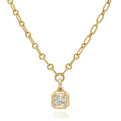 MUSHAN Bijoux sur mesure Collier en argent sterling 925 Pendentif diamant moissanite couleur D VVS Bijoux raffinés Accessoires pendentifs