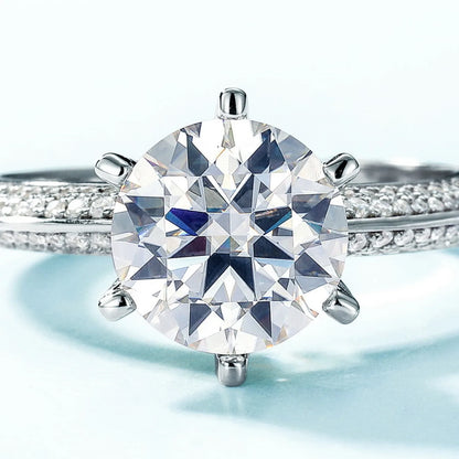Bague de mariage en argent sterling 925 MUHAN Luxury Jewelry pour femme, diamant moissanite couleur D avec certificat GRA, bijou raffiné