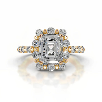 Anillo de plata de ley 925 de la marca MuShan, anillo de moissanita VVS para novia, chapado en oro de 18 quilates, joyería con patente MST
