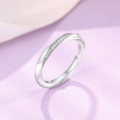 Anillo de plata de ley 925 marca MuShan con circonita de grado 7A, corazón romántico para dama, joyería fina bañada en rodio