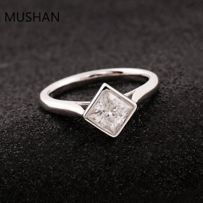 MUSHAN Luxury Custom 14K 18K Gold Rings Band Jewelry With Moissanite Diamond Lab Grown Gemstones Diamond Wedding Ring For Women