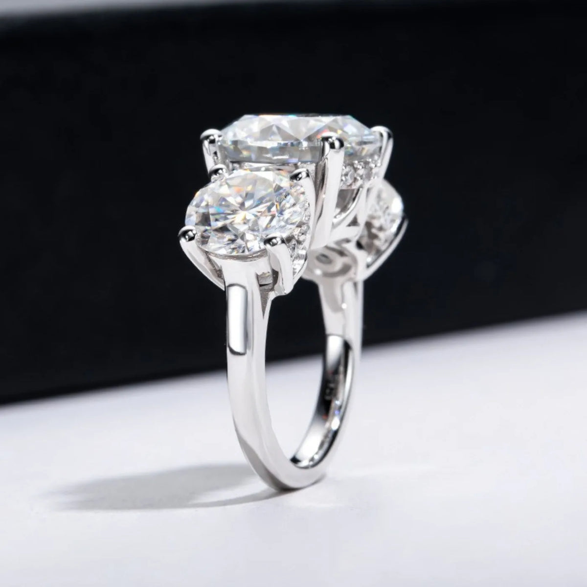 MUHAN Luxury Jewelry  925 Sterling Silver Ring Wedding Band  Women GRA Certificate Moissanite Diamond Rings D Color Fine Jewelry