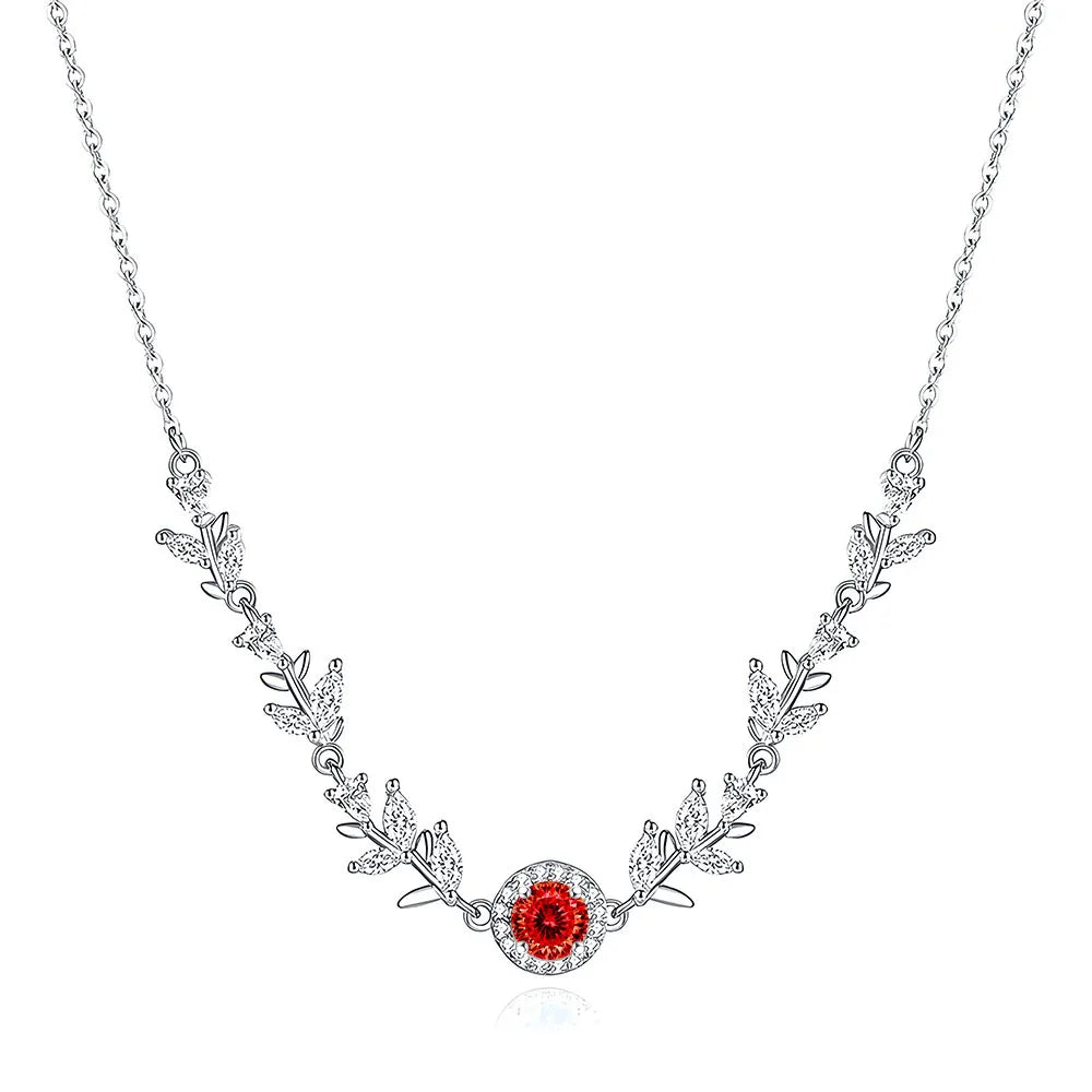 MuShan Jewelry 925 Sterling Silver Necklace Pendant Chain HCD Diamonds Daughter Gift Statement Jewelry Women Necklaces Jewelry
