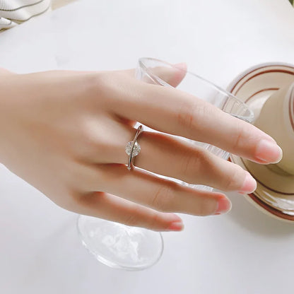 MuShan Designer Jewelry 925 Sterling Silver Ring VVS Moissanite Vintage Ring for Sister 18K Gold Plated MST Patent Fine Rings