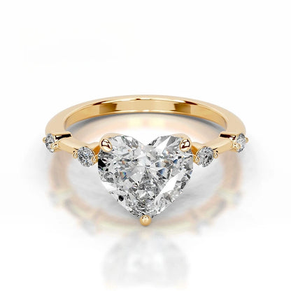 Mushan Luxury Jewelry S 925 Sterling Silver Set With Moissanite D Color 2 Ct Wedding Ring With Certificate Light Luxury Ring