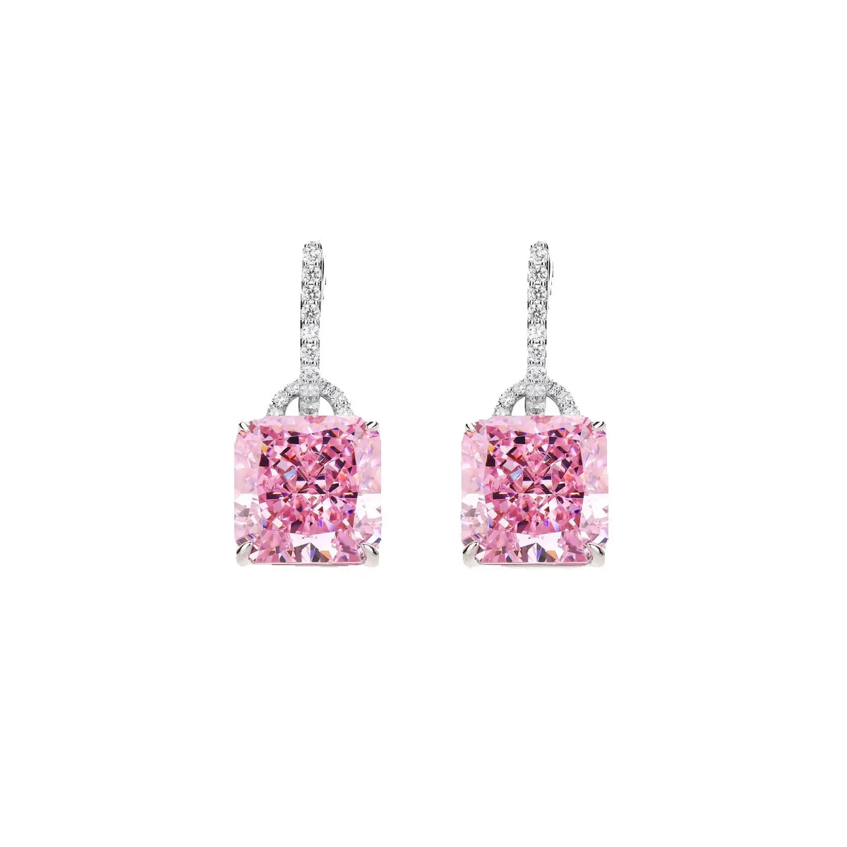 MuShan Jewelry 925 Sterling Silver Earring Fine 5A CZ Gemstones HCD Gemstones Chic 925 Sterling Silver Earrings Accessories