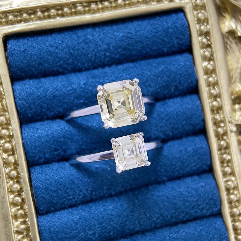 Anillo de compromiso de plata de ley 925 marca MuShan, con gema de rubí de alto carbono certificada CMA, chapado en oro de 18K para mujer