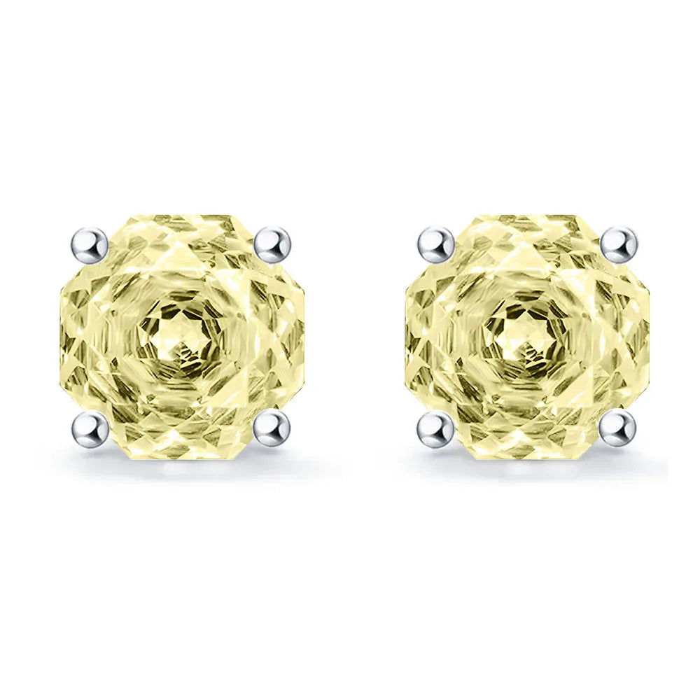 MuShan Jewelry 925 Sterling Silver Stud Earrings Dangle HCD Gemstones Engagement Party Premium Jewelry Women Earring Fine Jewelr