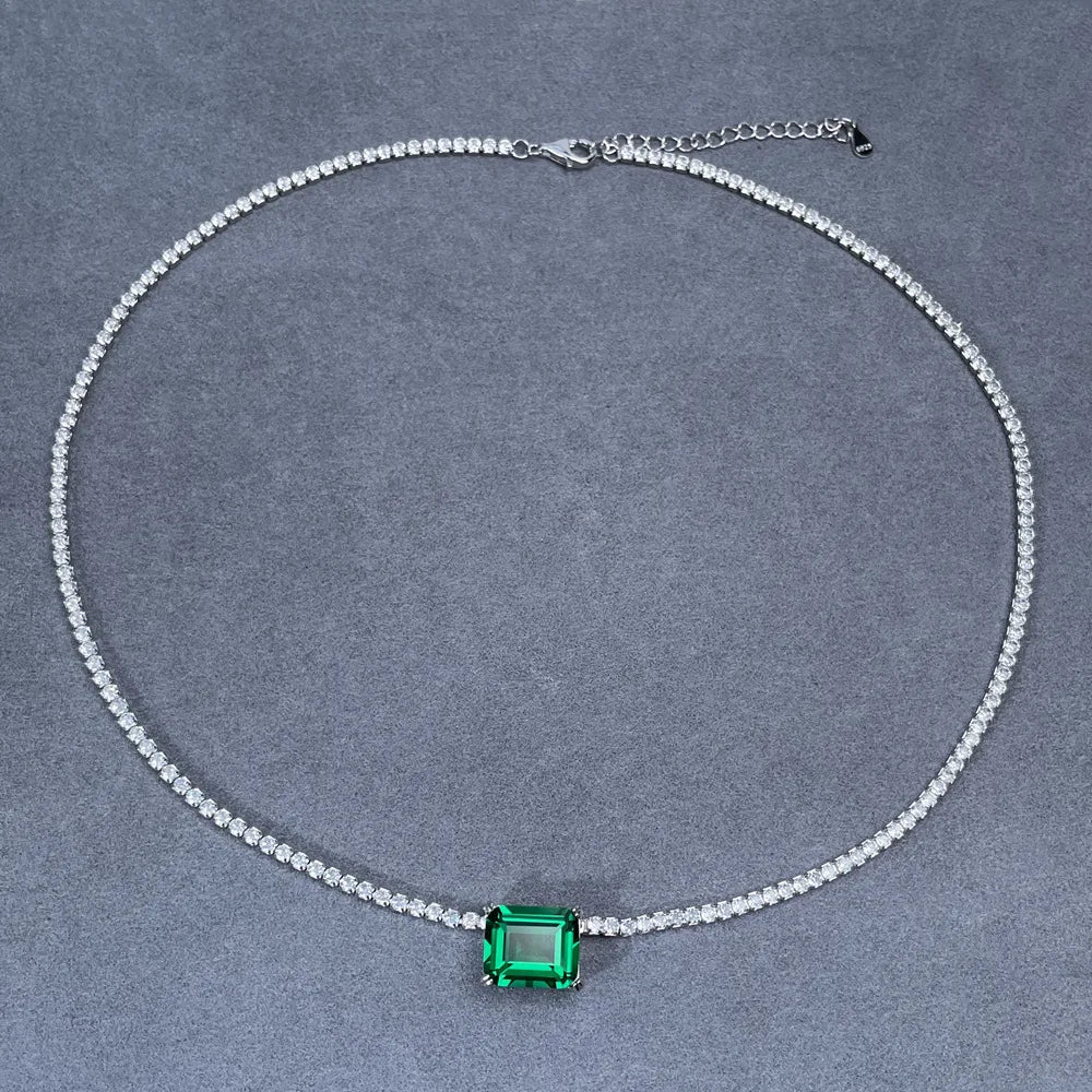 MuShan Jewelry 925 Sterling Silver Necklace Choker Chain HCD Diamonds Christmas Gift Statement Jewelry Women Necklaces Jewelry