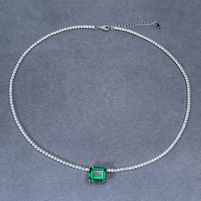 MuShan Jewelry 925 Sterling Silver Necklace Choker Chain HCD Diamonds Christmas Gift Statement Jewelry Women Necklaces Jewelry