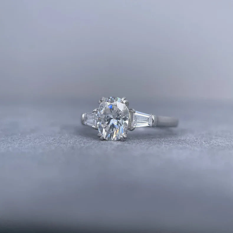 Bague pour femme MuShan en argent sterling 925 avec moissanite VVS, bijou tendance plaqué or 18 carats, bague fine brevetée MST