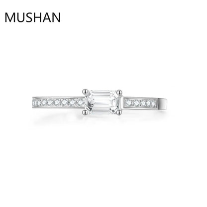 MUSHAN Luxury Custom 14K 18K Gold Rings Band Jewelry With Moissanite Diamond Lab Grown Gemstones Diamond Wedding Ring For Women