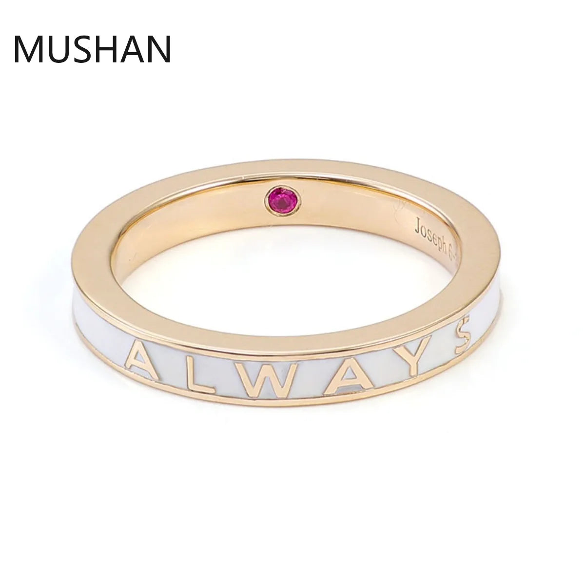 MUSHAN Luxury Custom 14K 18K Gold Rings Band Jewelry With Moissanite Diamond Lab Grown Gemstones Diamond Wedding Ring For Women