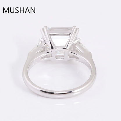 MUSHAN Luxury Custom 14K 18K Gold Rings Band Jewelry With Moissanite Diamond Lab Grown Gemstones Diamond Wedding Ring For Women