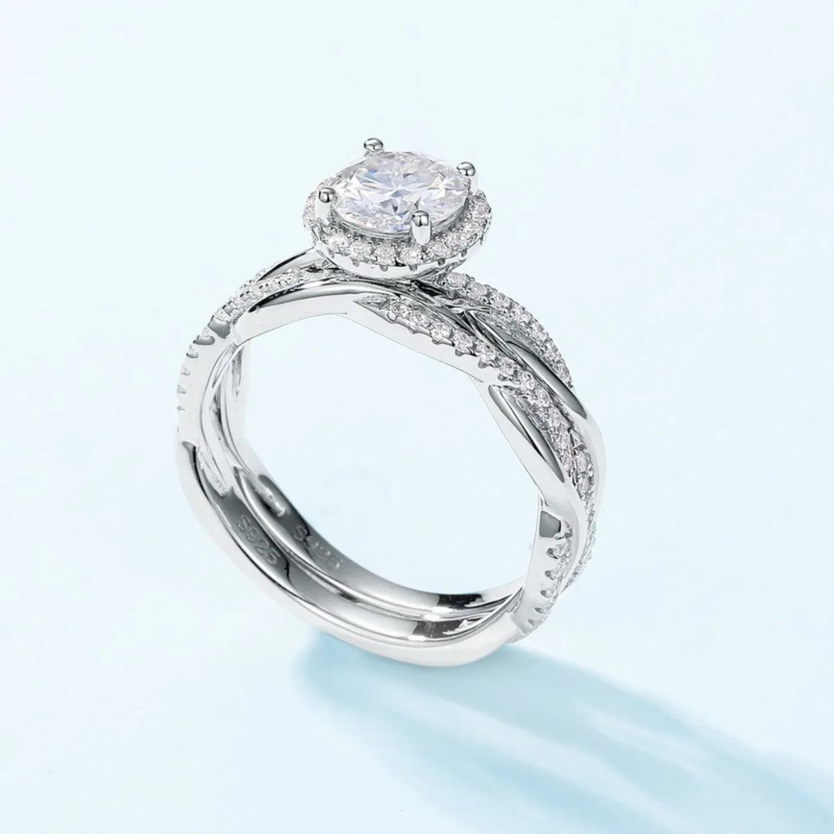 MUHAN Luxury Jewelry  925 Sterling Silver Ring Wedding Band  Women GRA Certificate Moissanite Diamond Rings D Color Fine Jewelry