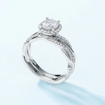 MUHAN Luxury Jewelry  925 Sterling Silver Ring Wedding Band  Women GRA Certificate Moissanite Diamond Rings D Color Fine Jewelry