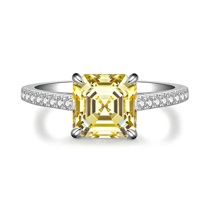 MuShan Jewelry 925 Sterling Silver Rings Band CMA Certificate HCD Gemstones Emerald Ruby Women Wedding Party Ring Fine Jewelry