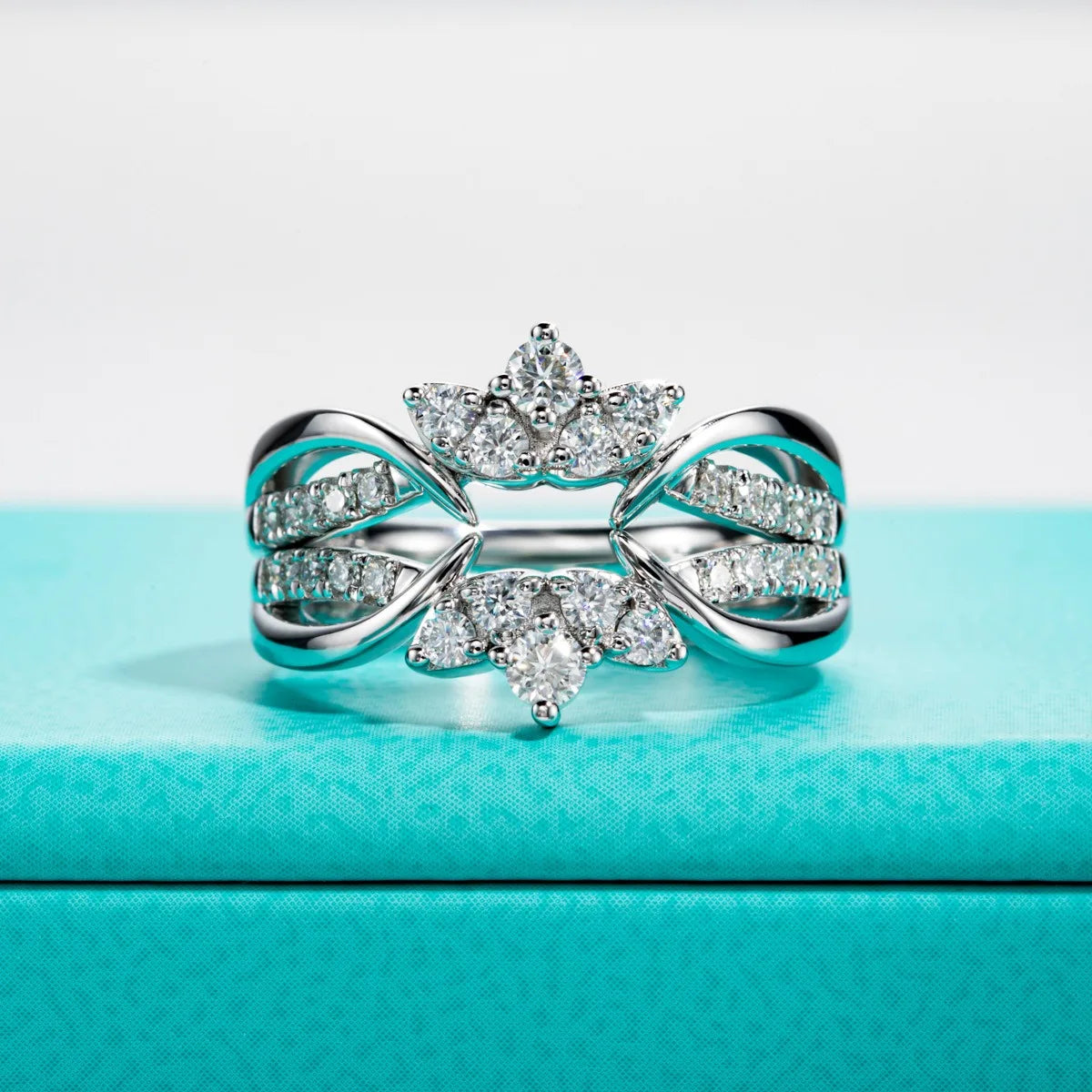 MUSHAN Luxury Jewelry 925 Sterling Silver Ring Band Women GRA Certificated Moissanite Diamond Emerald D Color Rings Fine Jewelry