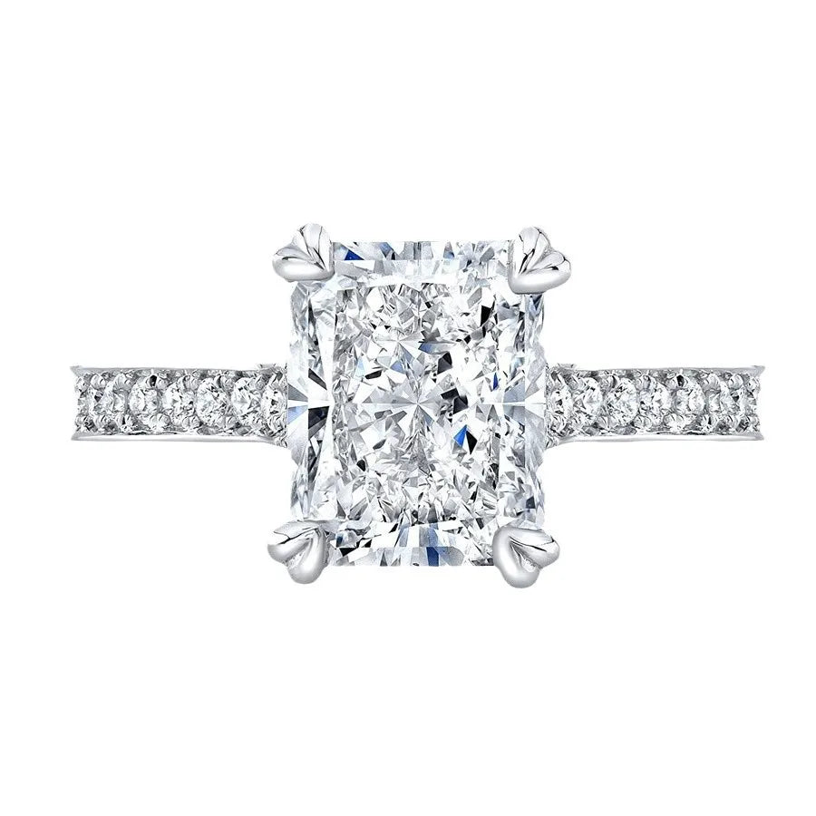 MUSHAN Custom Jewelry 925 Sterling Silver Ring 7A CZ Gemstones Luxury HCD Gemstones Jewelry s925 Silver Ring Band Accessories