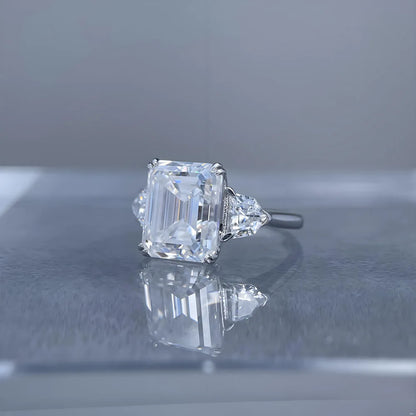 Bague MuShan Luxury Jewelry en argent sterling 925 avec moissanite VVS pour rendez-vous galant, plaquée or 18 carats, bijou breveté MST