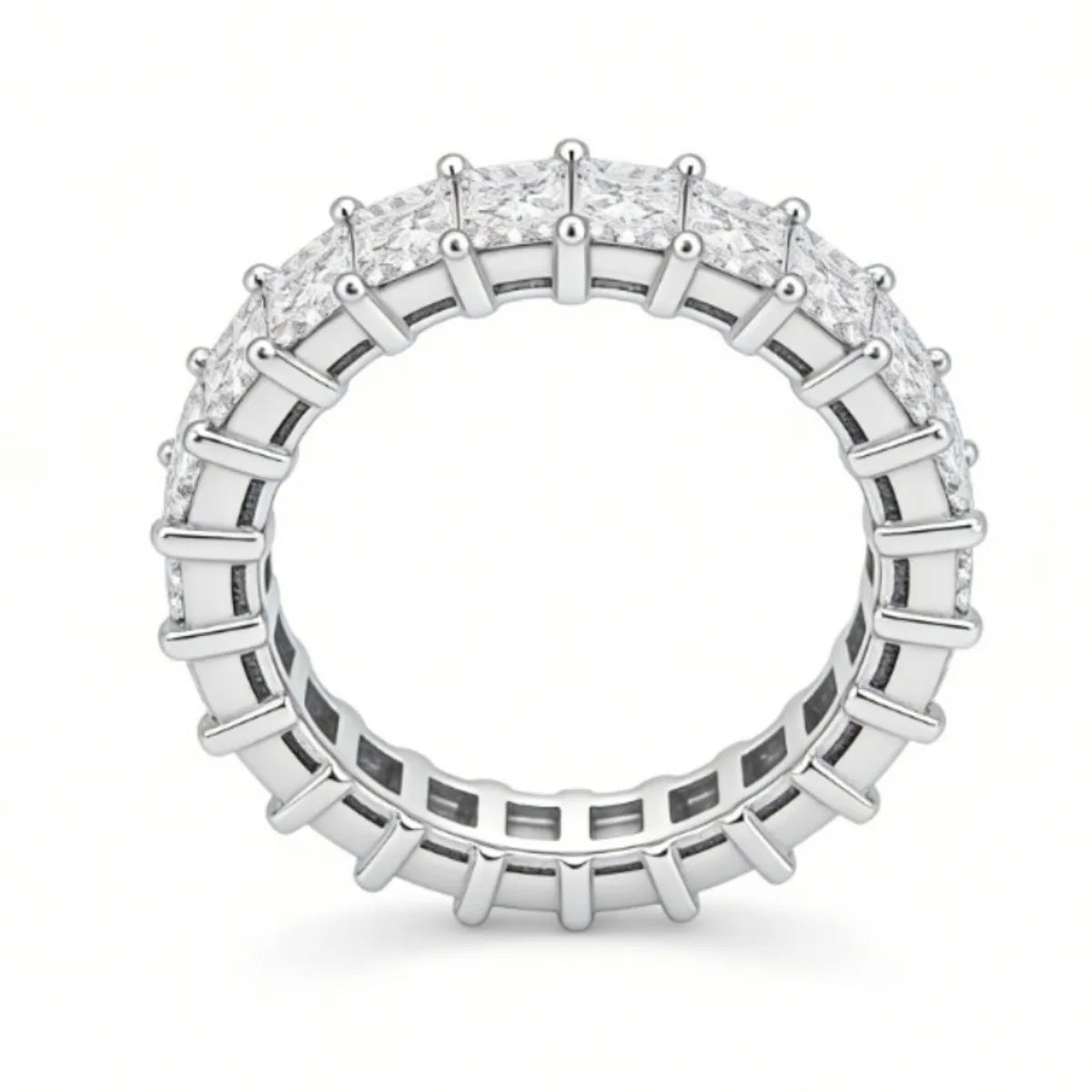 Bague MUSHAN Luxury Jewelry en argent sterling 925 pour femme, avec diamant moissanite émeraude couleur D, certifiée GRA, bijou de luxe.