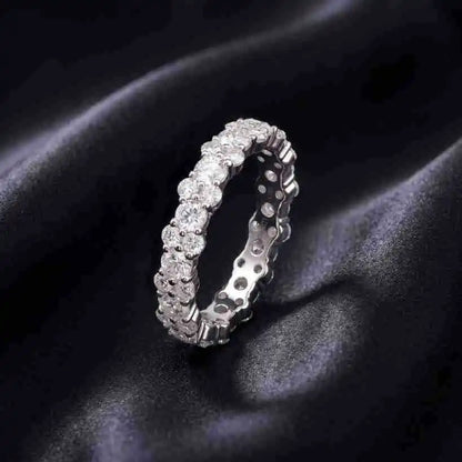 MUSHAN Custom Luxury Diamond Rings Jewelry IGI Certificated for Women 925 Sterling Silver Lab Grown Diamond Ring Band HPHT CVD