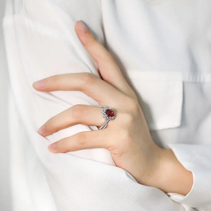 Anillo de boda de plata de ley 925 de MuShan Jewelry, anillo con diamante de alto carbono, regalo para damas de honor, estilo moderno, anillos para mujer, joyería fina