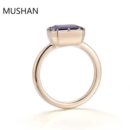 MUSHAN Luxury Custom 14K 18K Gold Rings Band Jewelry With Moissanite Diamond Lab Grown Gemstones Diamond Wedding Ring For Women