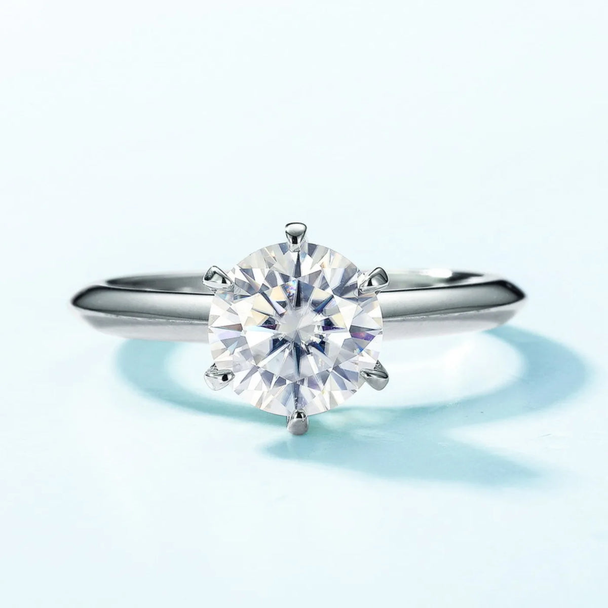 Bague de mariage en argent sterling 925 MUHAN Luxury Jewelry pour femme, diamant moissanite couleur D, bijou raffiné avec certificat GRA