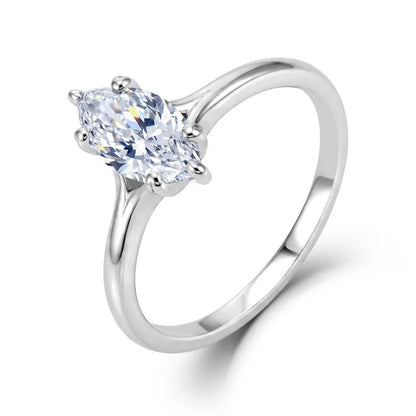 MUSHAN Custom Luxury Diamond Rings Jewelry IGI Certificated for Women 925 Sterling Silver Lab Grown Diamond Ring Band HPHT CVD