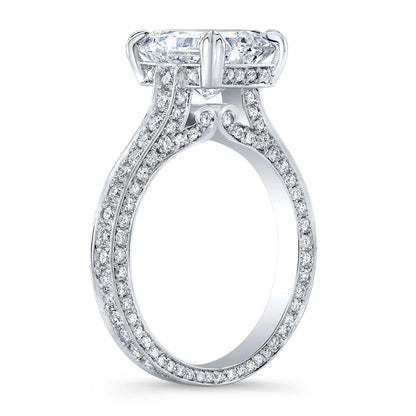 MUSHAN Custom Jewelry 925 Sterling Silver Ring 7A CZ Gemstones Luxury HCD Gemstones Jewelry s925 Silver Ring Band Accessories