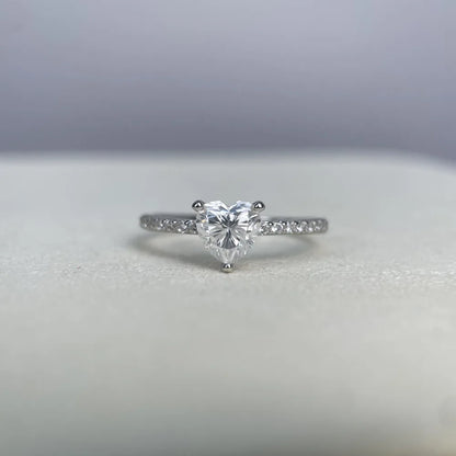 MuShan Designer Jewelry 925 Sterling Silver Ring Moissanite Elegant Ring for Girlfriend 18K Gold Plated MST Patent GRA Rings