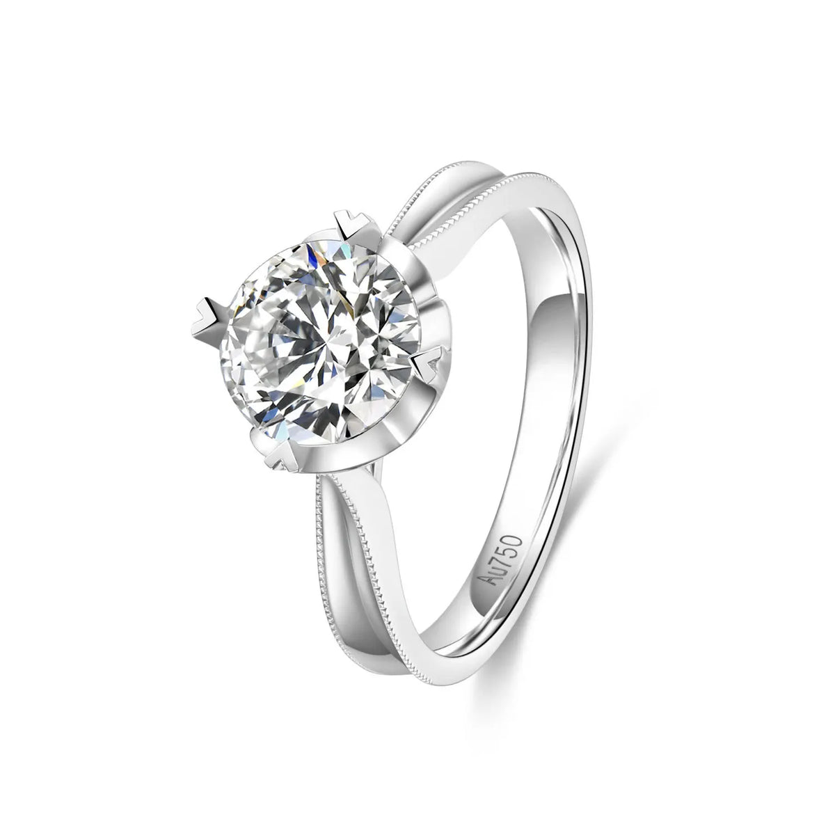 MUSHAN Luxury Custom 14K 18K Gold Rings Band Jewelry With Moissanite Diamond Lab Grown Gemstones Diamond Wedding Ring For Women