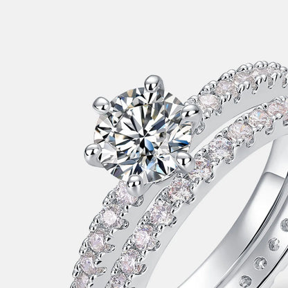 MUHAN Luxury Jewelry  925 Sterling Silver Ring Wedding Band  Women GRA Certificate Moissanite Diamond Rings D Color Fine Jewelry