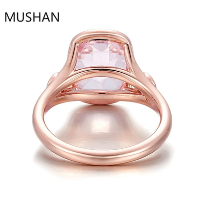MUSHAN Luxury Custom 14K 18K Gold Rings Band Jewelry With Moissanite Diamond Lab Grown Gemstones Diamond Wedding Ring For Women